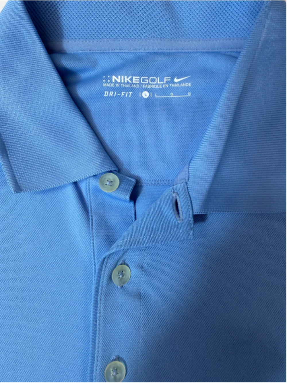Men's Nike Golf Dri-Fit Polo Shirt Size L Blue. 1847